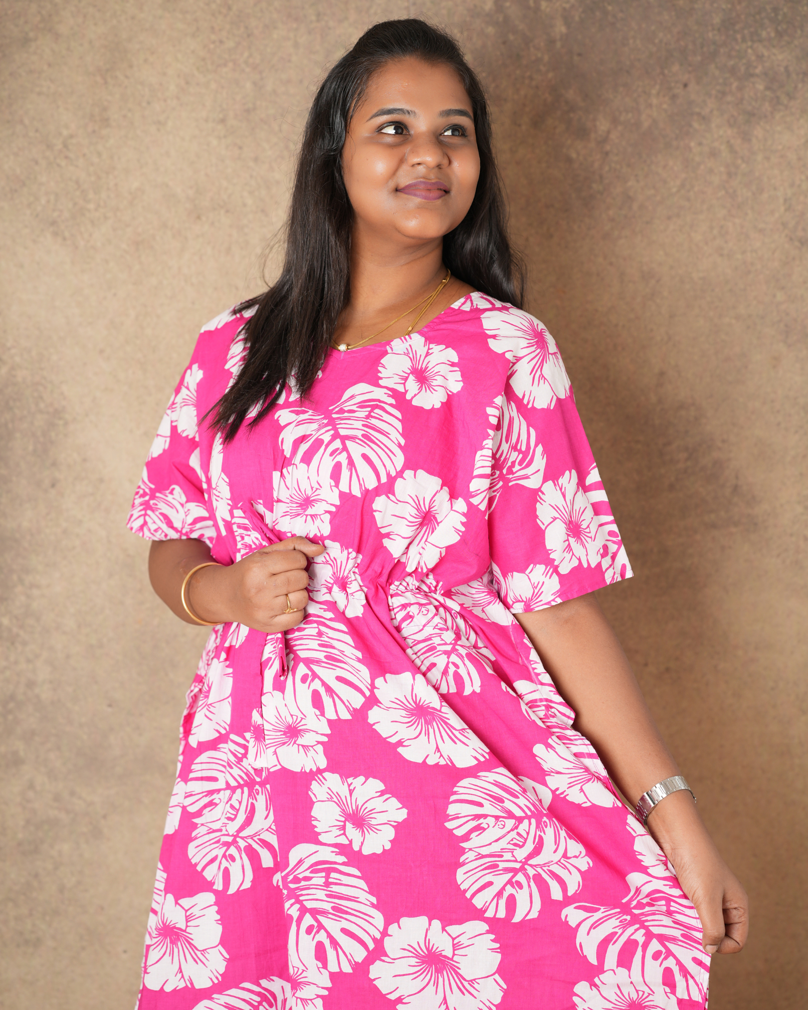Pinky Beauty Pure cotton Kaftan -  ALP015