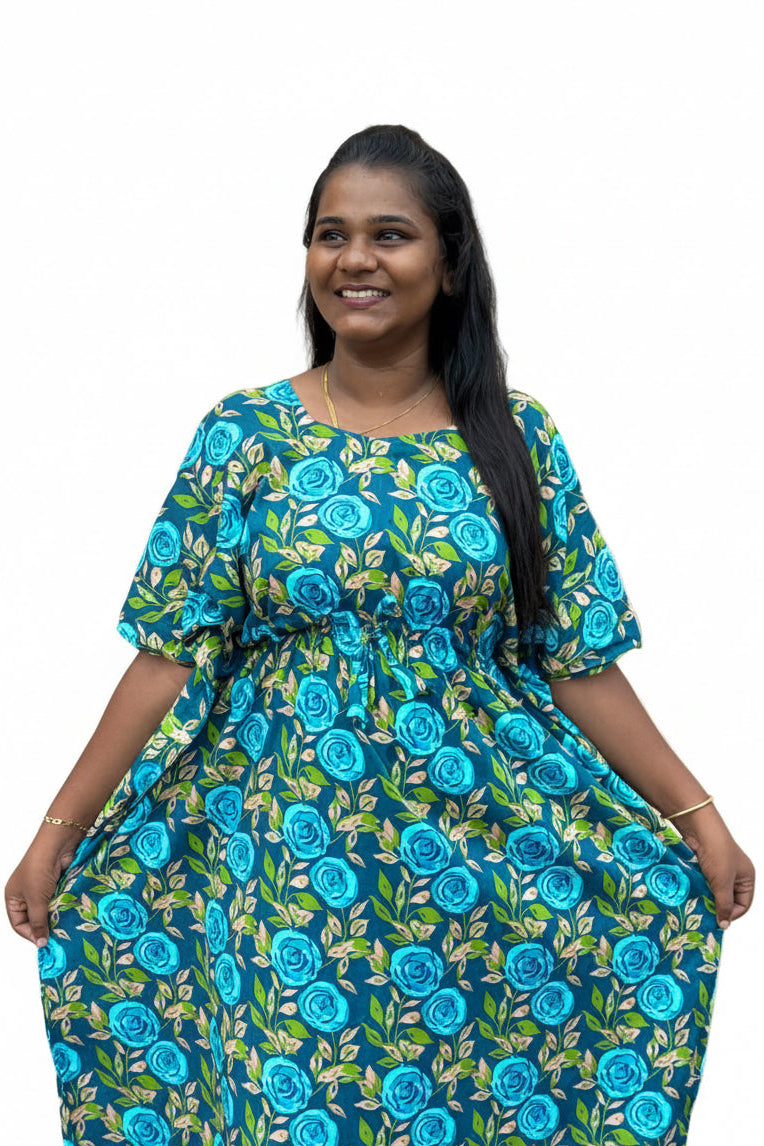 Lucky Blue Pure Cotton Kaftan - ALP050