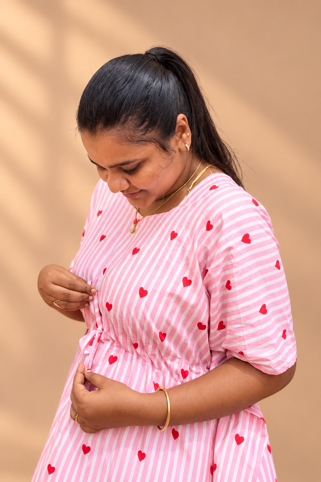 Pinky Promise Pure Cotton Kaftan - ALP056