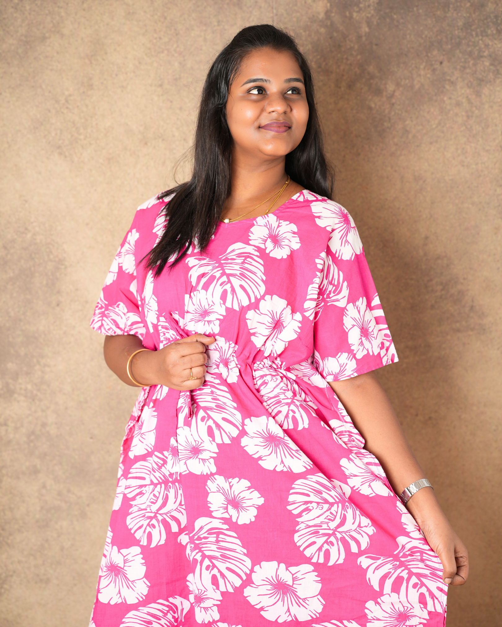 Pinky Beauty Pure cotton Kaftan -  ALP015